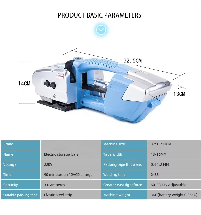 

Yujun Commercial Common JD13/16 Carton Box Packer Plastic Steel Belt Baler Fully Automatic Strapping Machine Portable