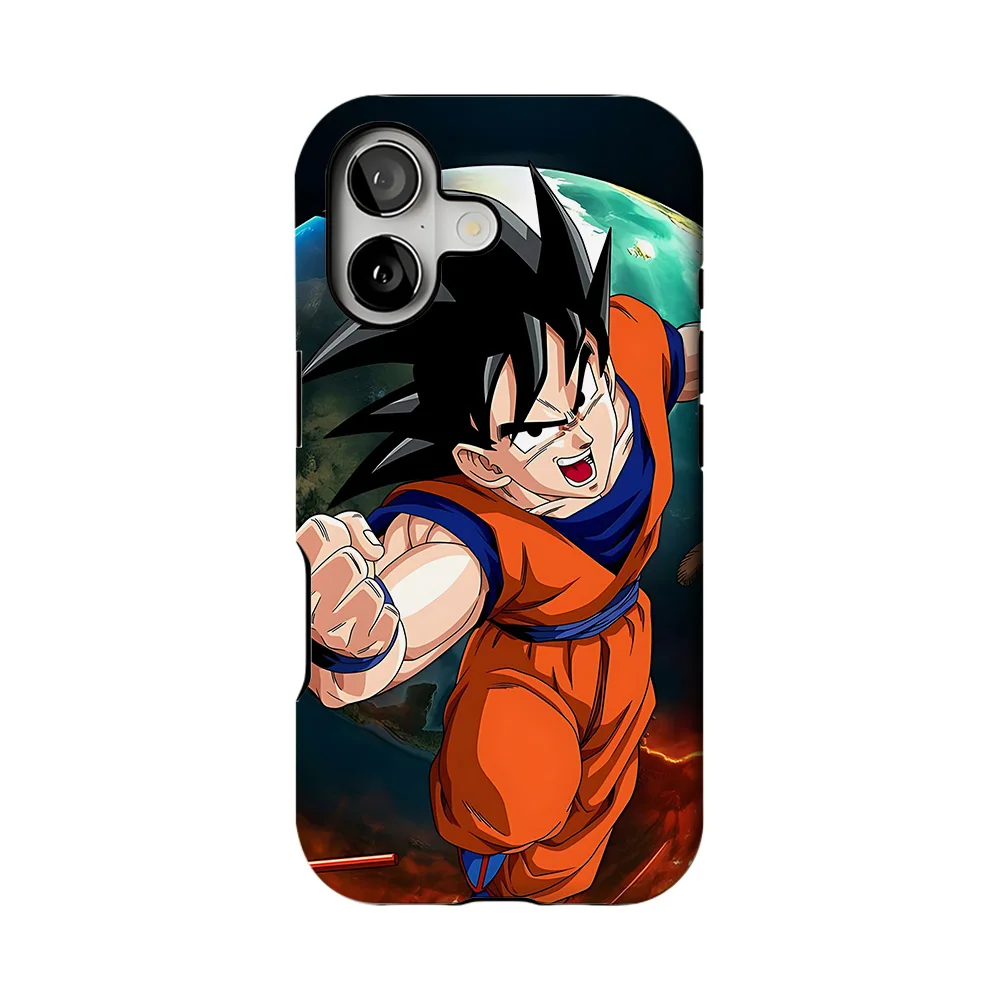 Phone Case for iPhone 17 17e 16e 16 15 14 13 12 11 X XS XR XSMAX Air Pro Max Plus Double-layer Cover Cool Dragons Balls Son Goku view 3