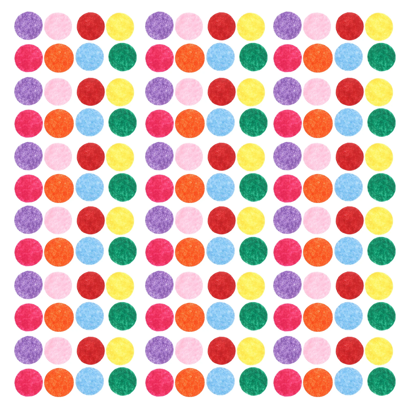 

1000 PCS Round Felt Gasket Cloth Craft Circles Assortment Decorations The Embroidered Patches Cute Sewing Girl