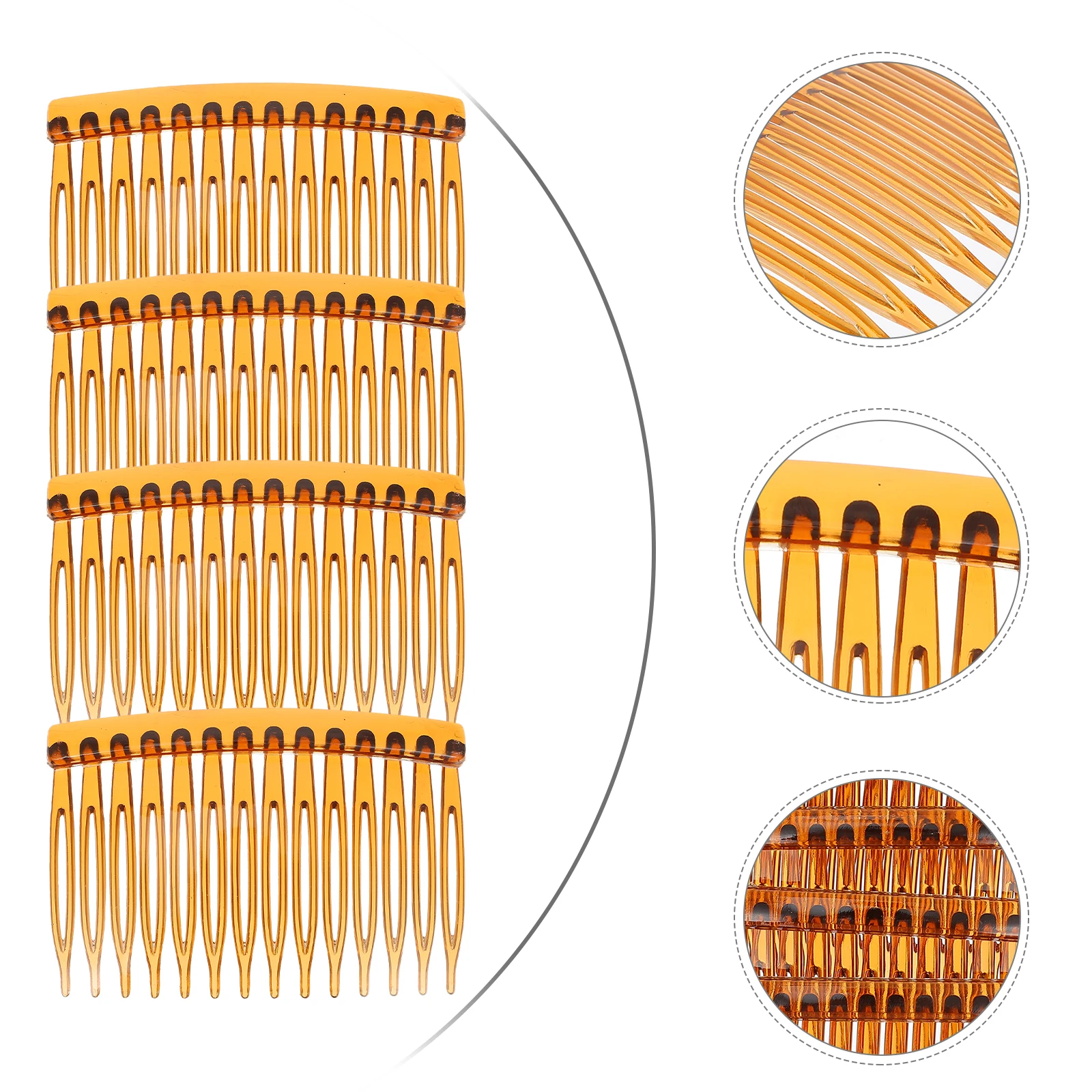 

50 Pcs Plastic Comb Hair Clip Clips Side Combs Accessories for Girls Headgear Mini Hairpin Women's Suits