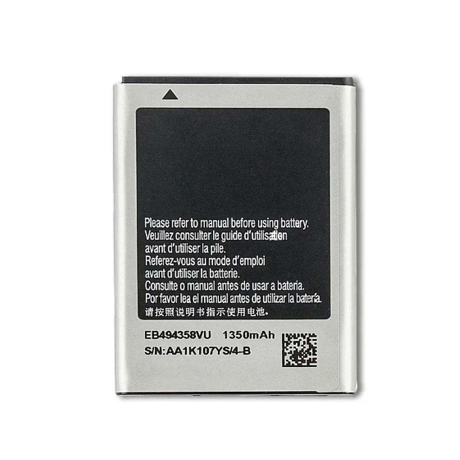 Battery, EB494358VU, 1350mAh, for Samsung Galaxy Ace S5830, S5660, S7250D, S5670, i569, I579, GT-S6102, S6818, GT-S5839i