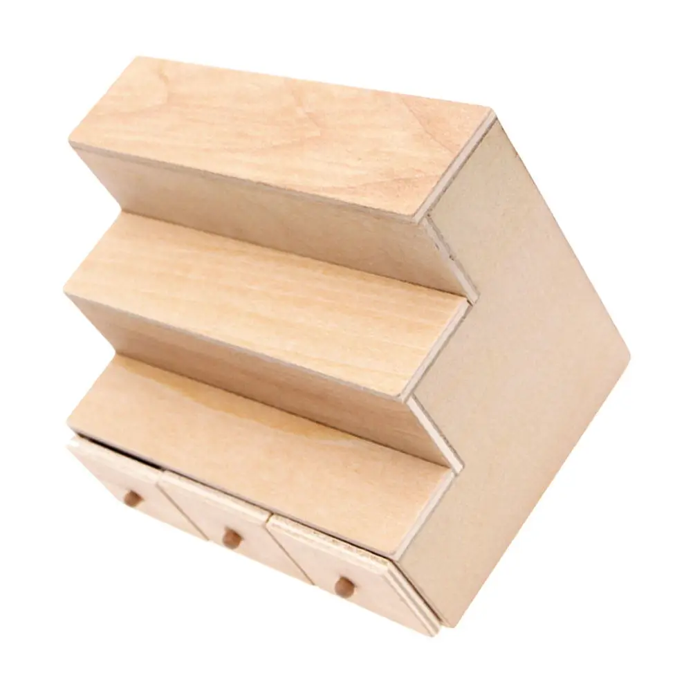 1Pcs Mini Candy Display Cabinet Wooden Craft Decorative Shelf for Mini House Tabletop Ornament Miniature Candy Cabinet Decor
