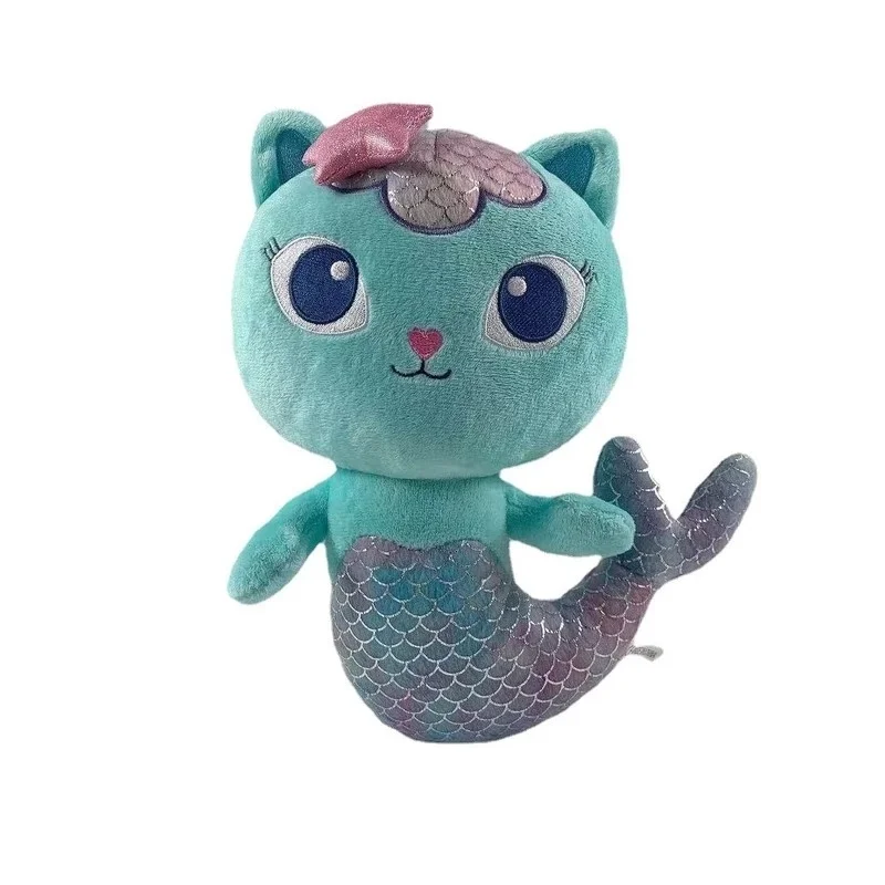 25Cm Gabby Dollhouse Lovely Plush Gaby Toy Plush House Cat Doll Cartoon Stuffed Animals Mermaid Cat Plushie Dolls Kids Toys