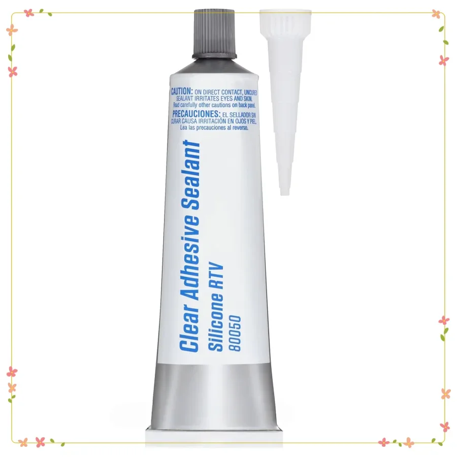 Прозрачный силиконовый герметик 3 унции - водонепроницаемый клей для ванны, кухни, домашнего ремонта