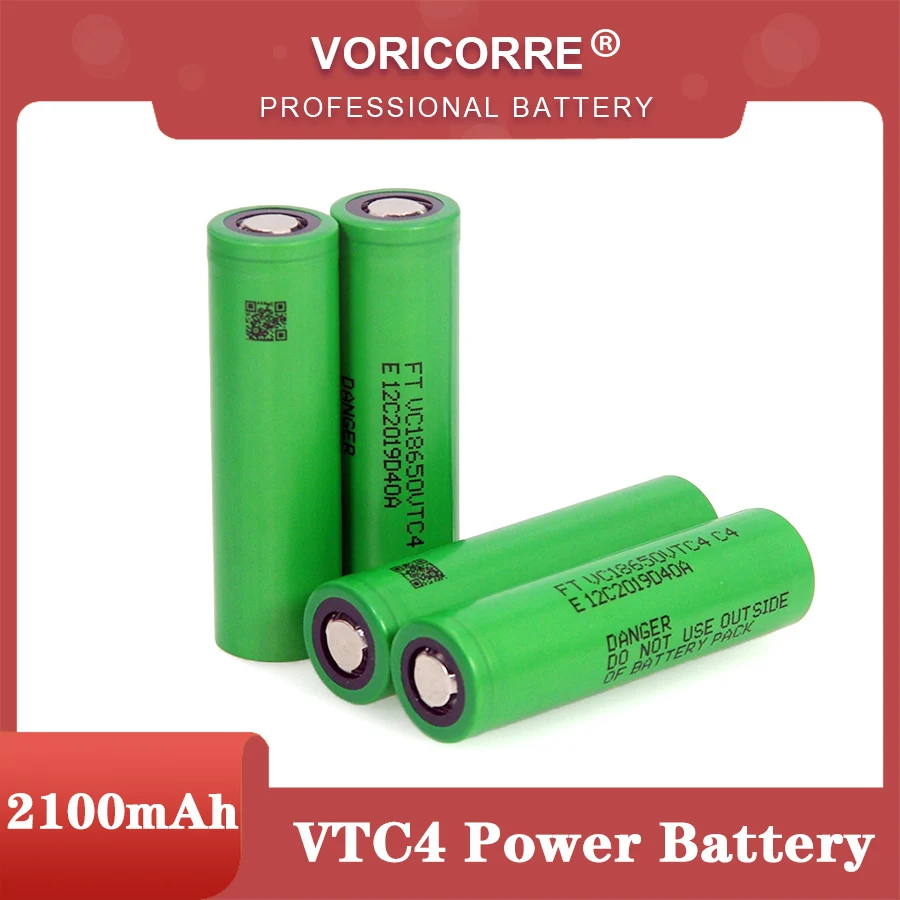 

VariCore 100% Original 3.6V 18650 VTC4 2100mAh High drain 30A battery VC18650VTC4 for electrical tools