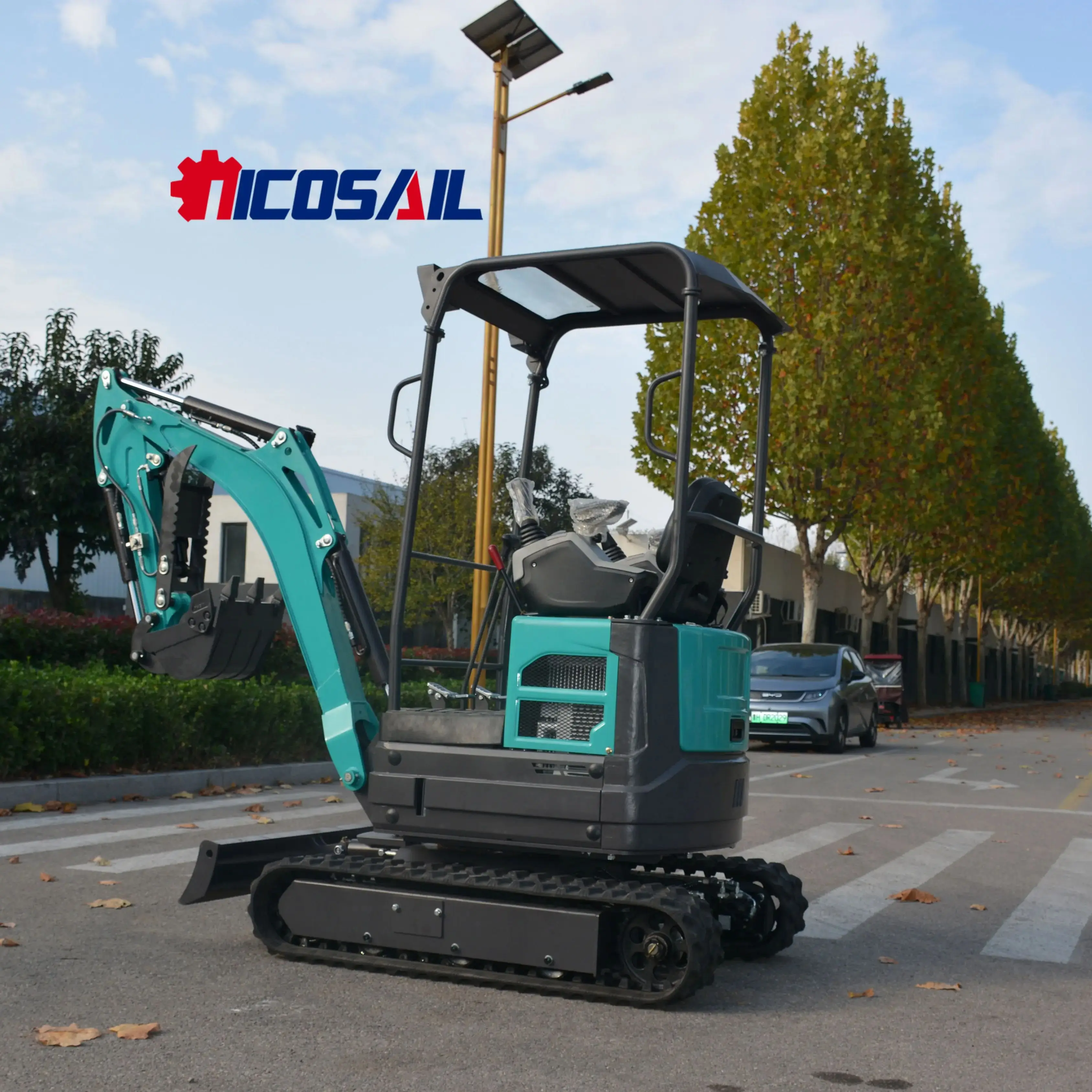 حفارة صغيرة للتسليم المجاني للمزرعة، حفارة مجنزرة 1 طن مع محرك CE/EPA #5