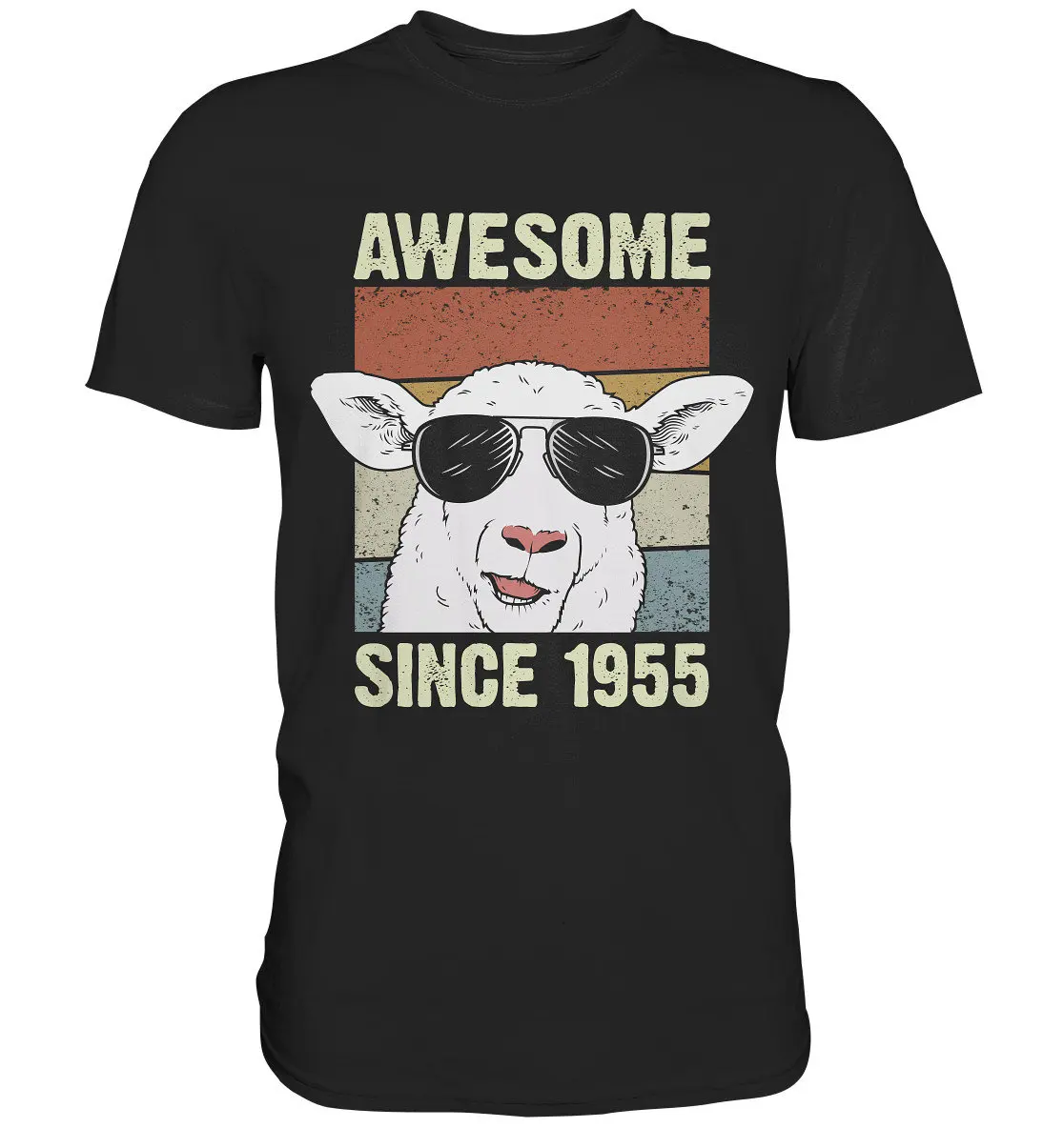 

Awesome Since 1955 67Th Birthday Sheep Shepherd T Shirt