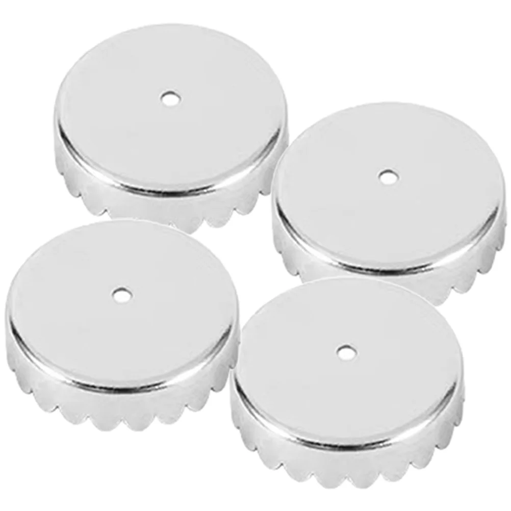 4 Pcs Soap Shower Dish Caps Bathroom Supplies Storage Holder Stainless Steel Kitchen Shelf Parts Accessory Wall Tray