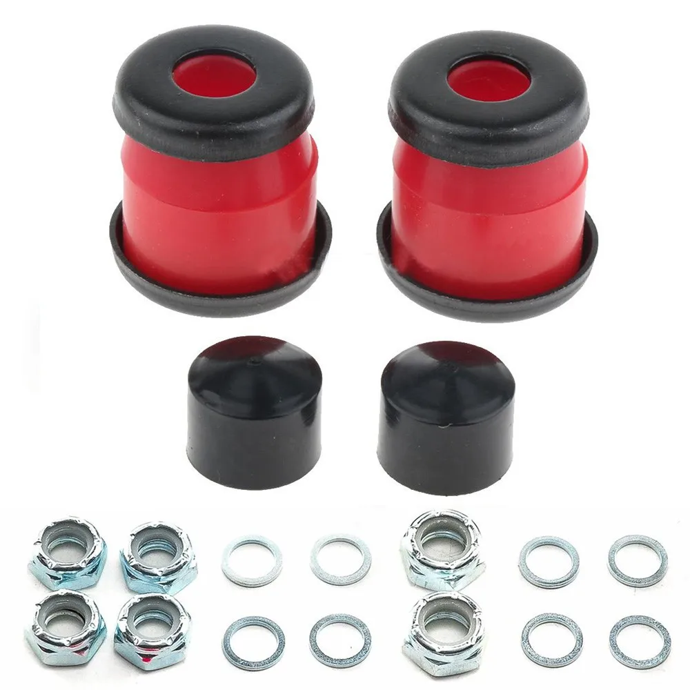 1 Set Skateboard-Stoßdämpfer-Kit: Skateboard- & Zubehörteile, 90a Harte Longboard-Pivot-Rohrzubehörteile, Gummikappen – Detail 3