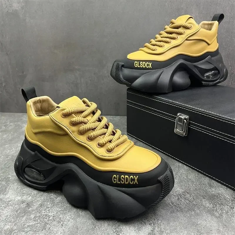 

2025 Designer Style Men Shoes Autumn Winter Comfortable Mens Thick Platform Sneakers Fashion Casual Shoes Sports Trainers Tenis