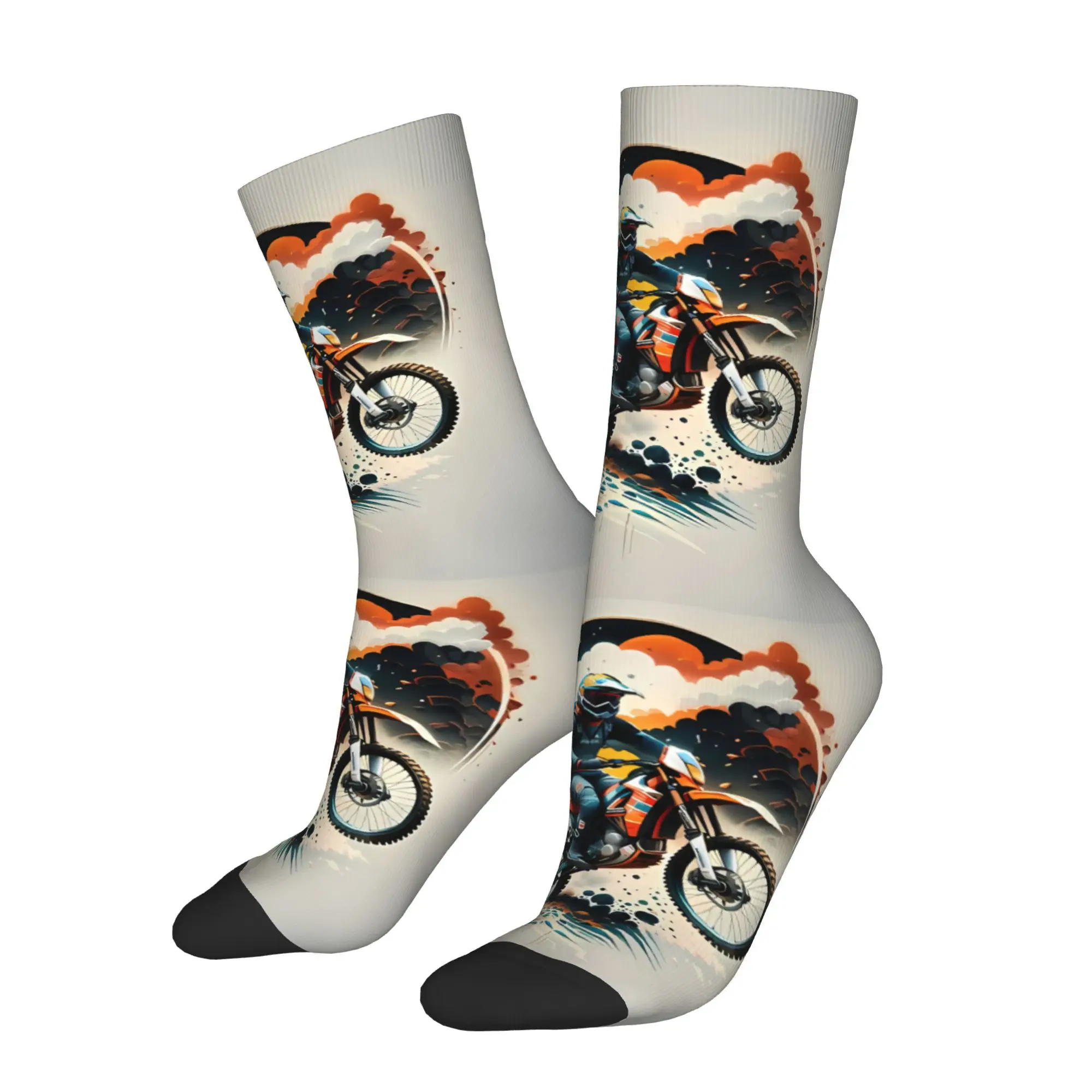 

Motorcycle Handsome Socks Male Mens Women Autumn Stockings Harajuku
