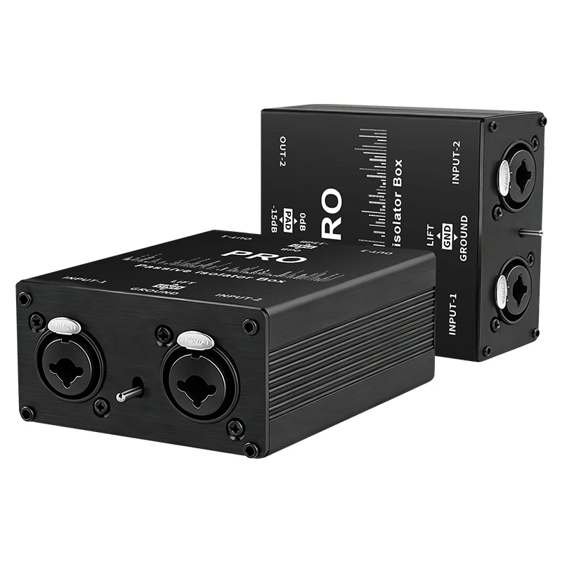Multifunctional Audio Isolator Current Sound Noise Cancellation for Mixer Microphone Common Ground Filter Noise Isolator Meter