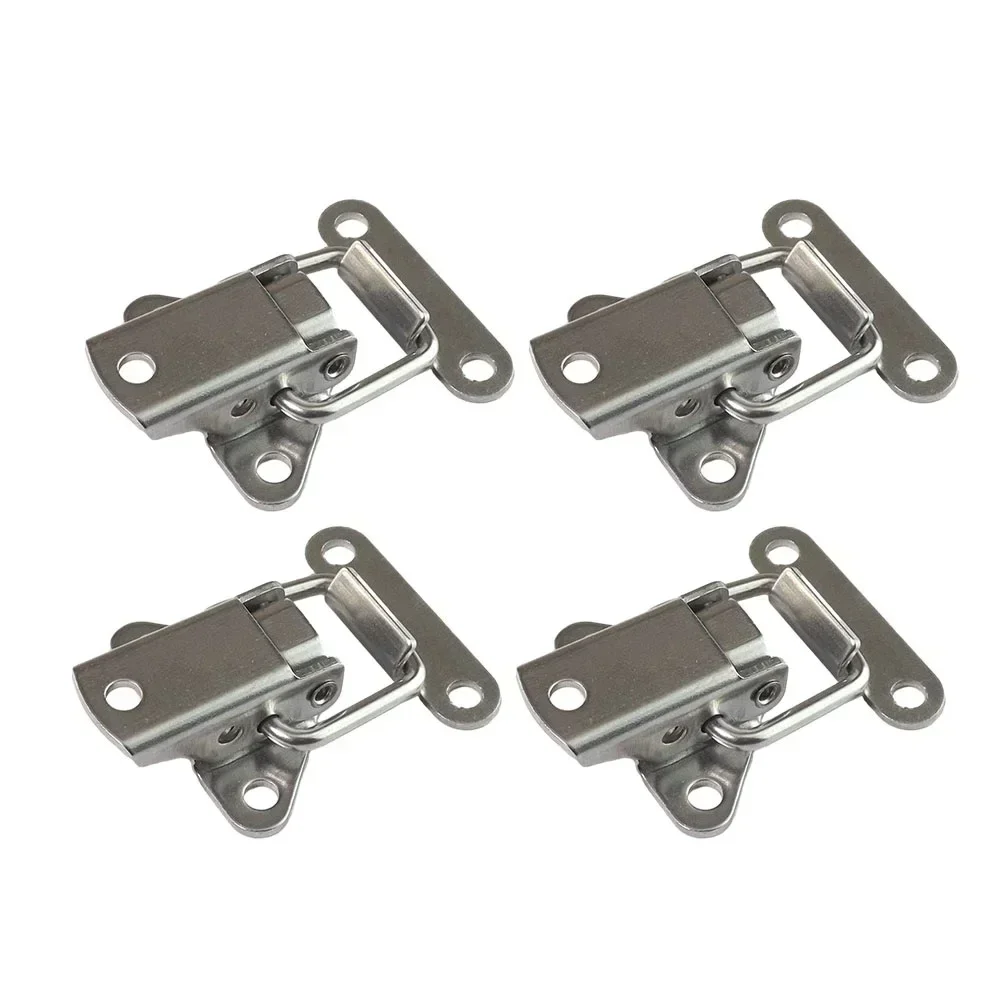 4pcs Spring Loaded Clamp Clip Case Box Latch Catch Toggle Tension Lock Lever Clasp Closures Crate Lock Replacement Accessories
