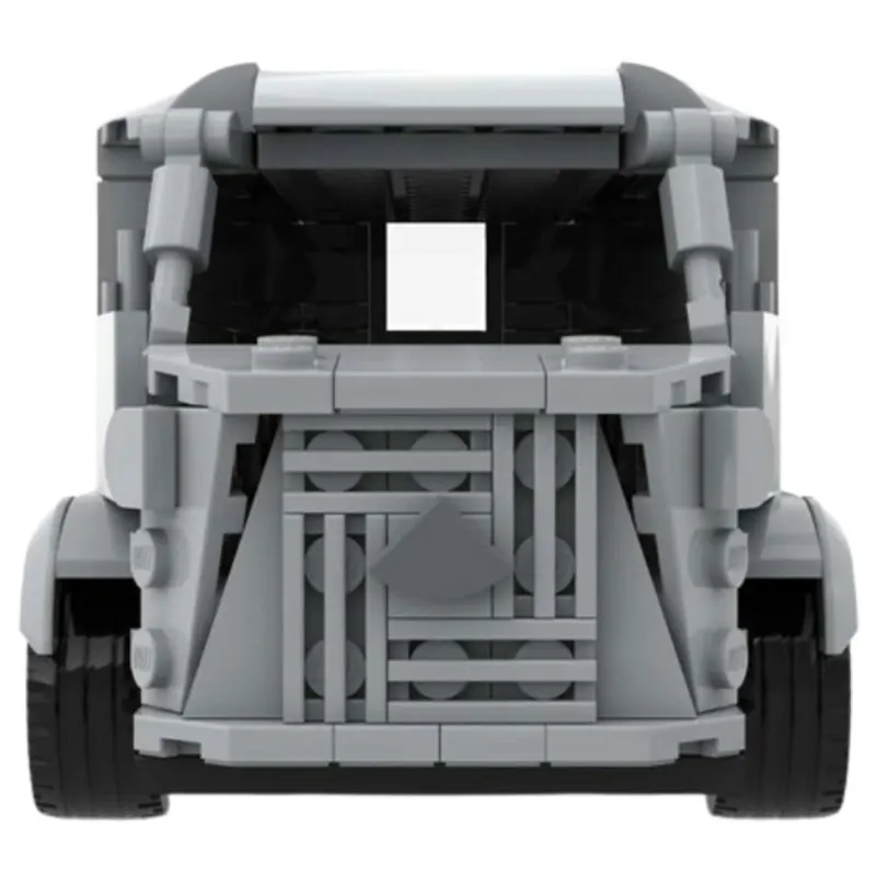 MOC- 207798   Bloco de construção citroen h van blocos modelo montar pequenas partículas tijolo brinquedo um presente aniversário educação automóvel