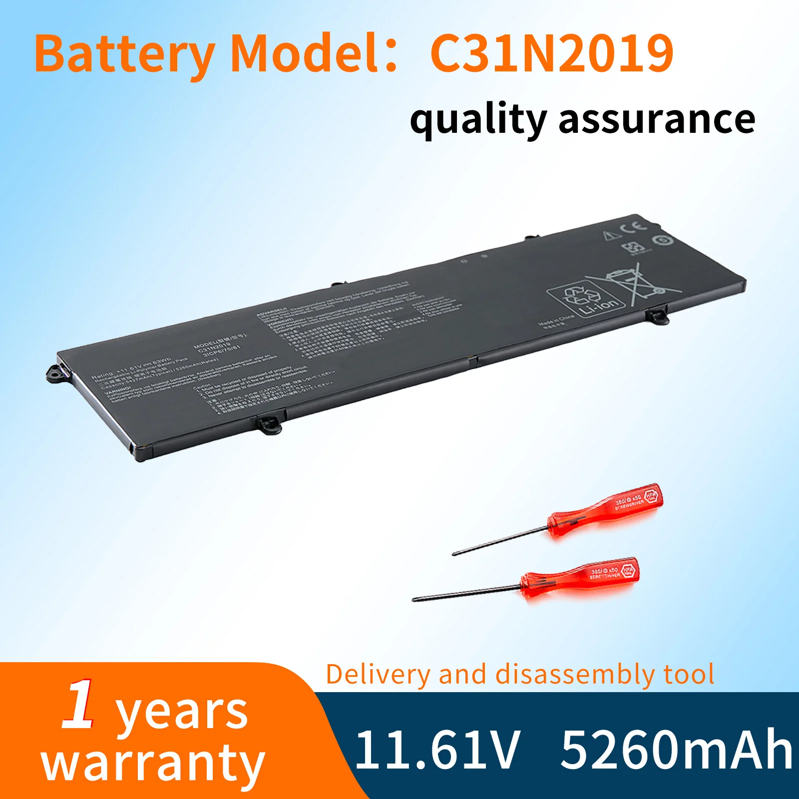 Bvbh แบตเตอรี่แล็ปท็อป C31N2019 11.61V/63Wh 5427mAh สำหรับ Asus VivoBook Pro 14X OLED M7400 M3500QC-L1081T M3500QC-L1142T ซีรีส์