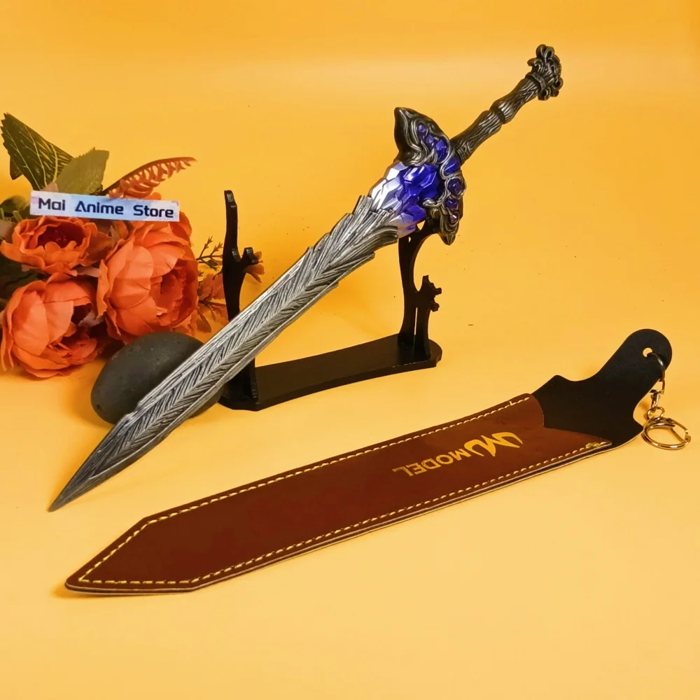 11 polegada elden katana anime elden faca de metal aço lazuli glintstone espada tamanho real original samurai sabre unsharp brinquedo presente