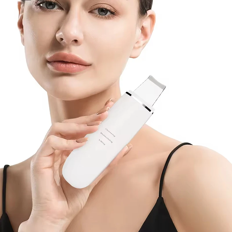 

Ultrasound Ultrasonic Facial Dead Skin Scrubber Spatula Peeling Vibrate Deep Face Cleaning Remove Dirt Blackhead Reduce Wrinkles