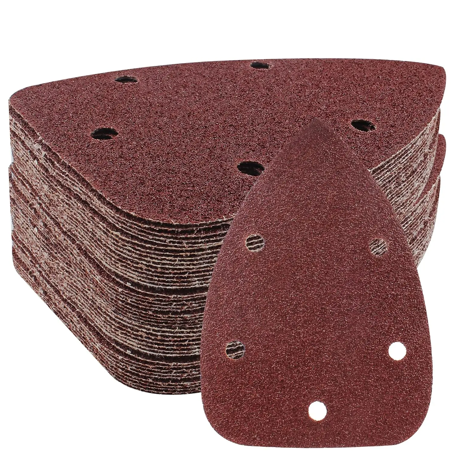 25Pcs Mouse Detail Sander Sandpaper 5 Hole Mouse Sandpaper Hook and Loop Sander Pads Sanding Sheets for 140mm Sanding Machine