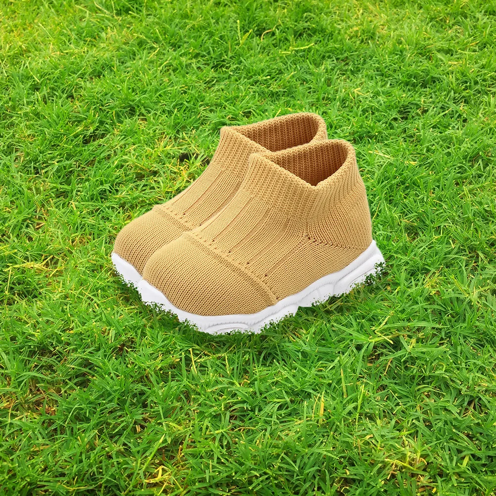

Нескользящая детская обувь Ходунки для младенцев First Walking Prewalker Снежная подошва: ПВХ для мальчика