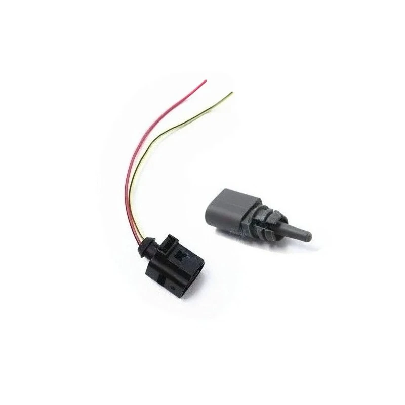 Ambient Air Temperature Sensor With Connector Plug 5QD820535 8Z0820535B 1J0973702 For Audi A3 A4 S5
