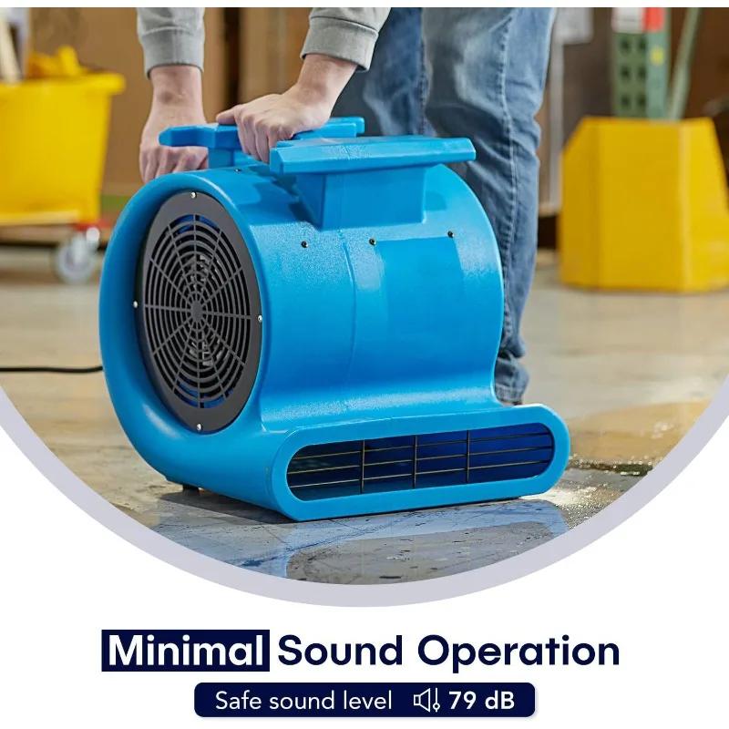 MOUNTO 3-Speed Air Mover 1HP 4000+ CFM Monster Floor Blower Carpet Dryers Janitoral Floor Dryer patio furniture