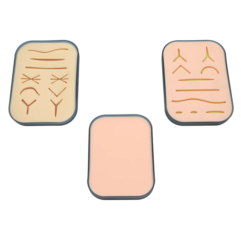 

Silicone Suture Pad Simulation Skin Pad Suture Stitch Material Tool Student Teaching Tool