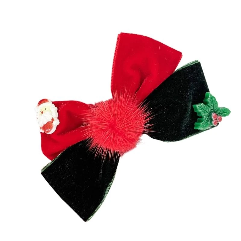 

Christmas Bows Hair Clip Accessories Hairpieces for Girls Festive Occasion 15UB