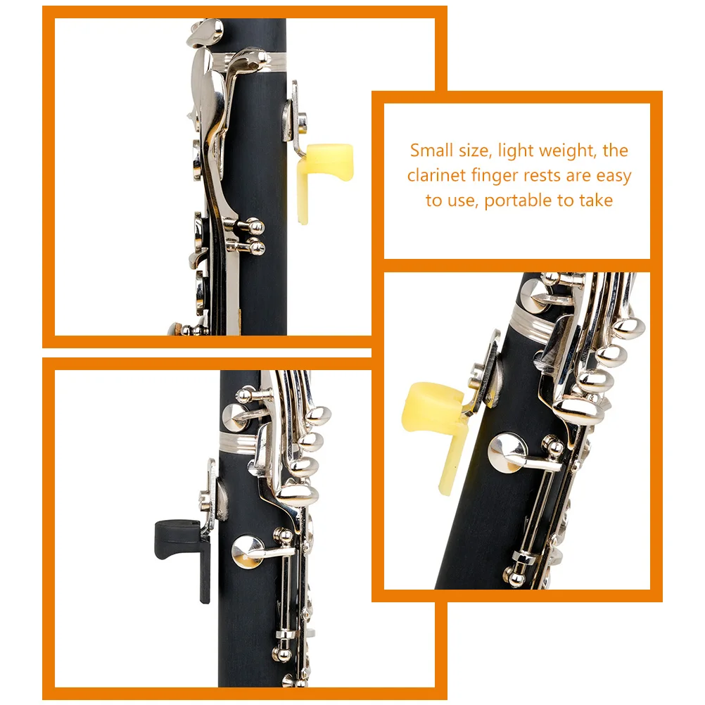 

5 Pcs Thumb Pad Rest Rubber Clarinet Finger Cushions Oboe Support Accessory Instrument