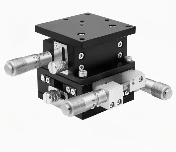 Suitable for XYZ three-axis manual precision fine-tuning sliding table LD40/60/80/90/125-LM optical motion displacement 3 dof mo