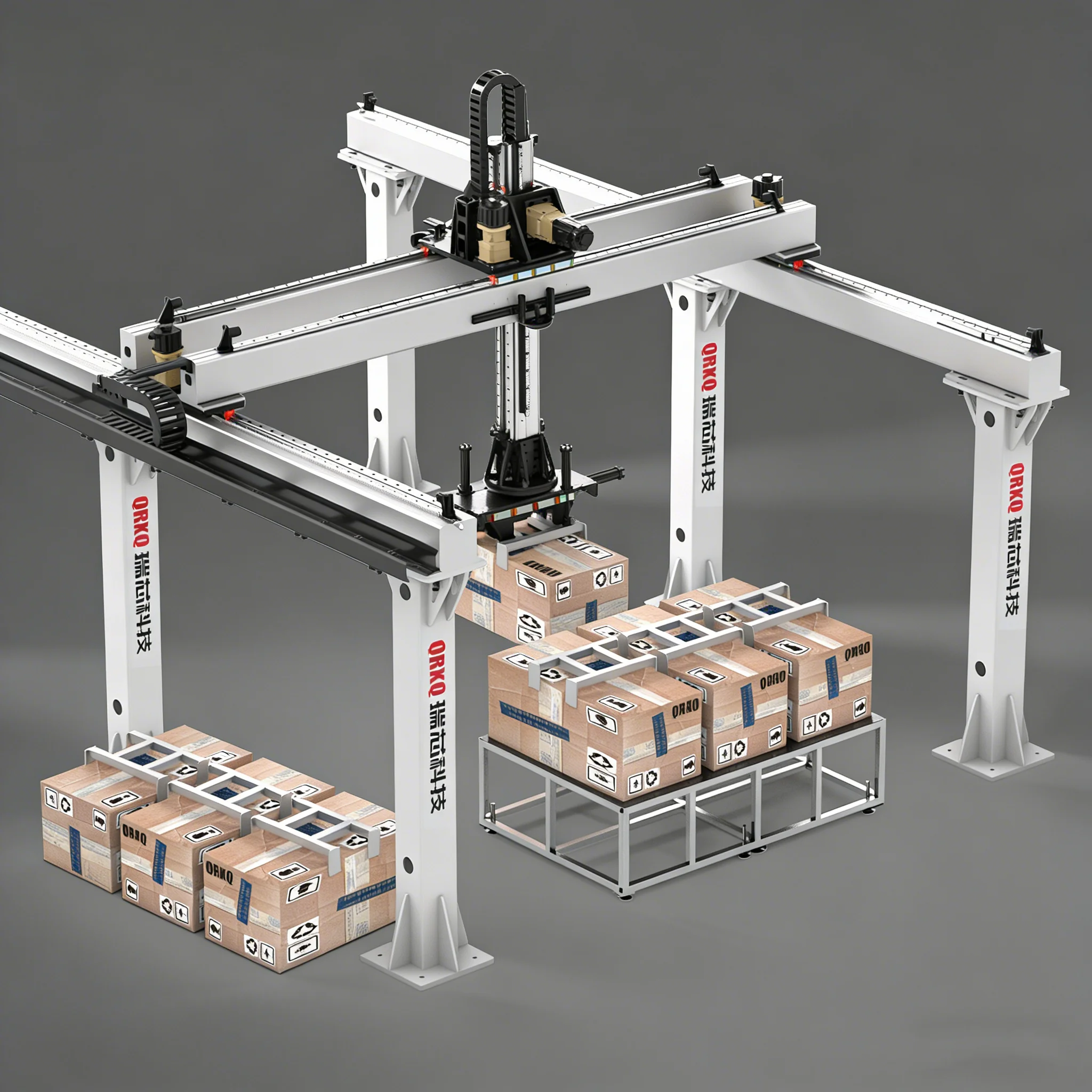 QRXQ Heavy Duty CNC XYZ Axis Gantry Truss Manipulator Robot Slide Gear Rack Linear Motion Module CNC Machine Auto Loading Gantry