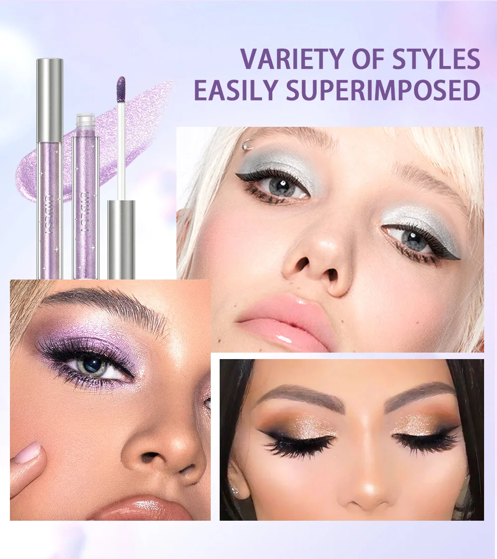 Eyeliner liquide à paillettes, 12 couleurs, cosmétiques de beauté, longue durée, imperméable, scintillant, métallique, stylo de maquillage