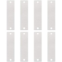 30 Pack 2x1/2 Inch Aluminum Stamping Blank Tag Rectangle Links with 2 Holes and Storage Box for Necklace Bracelet Dog Tags