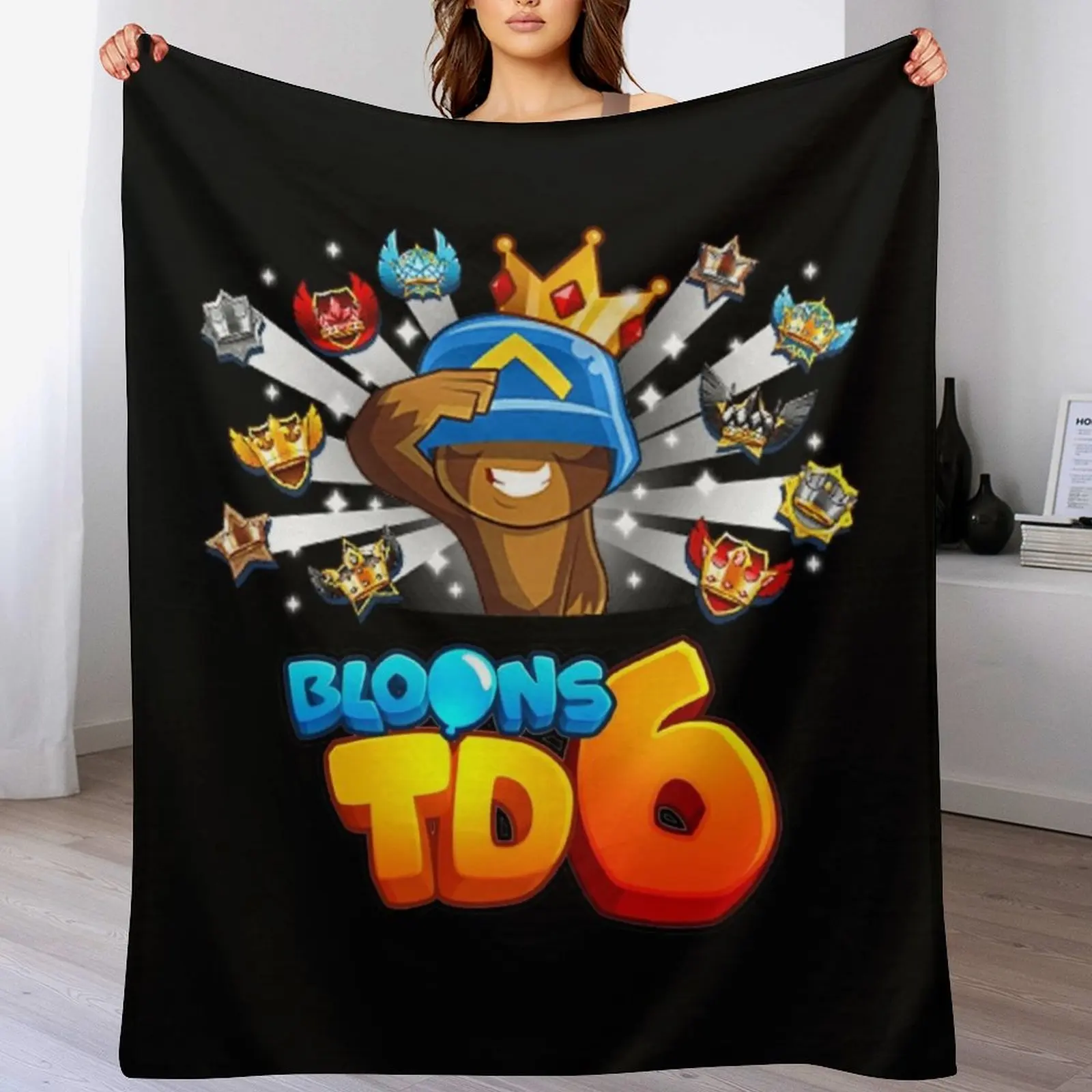 Bloons Td 6 For Kids Throw Blanket Picnic christmas decoration Custom Bed covers Blankets