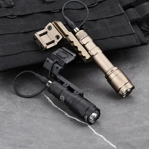 Tactical M300 M600 Flashlight Offset Mount Base Switch Hot Button Metal Pressure Switch Airsoft Hunting Lamp Fit 20mm Rail