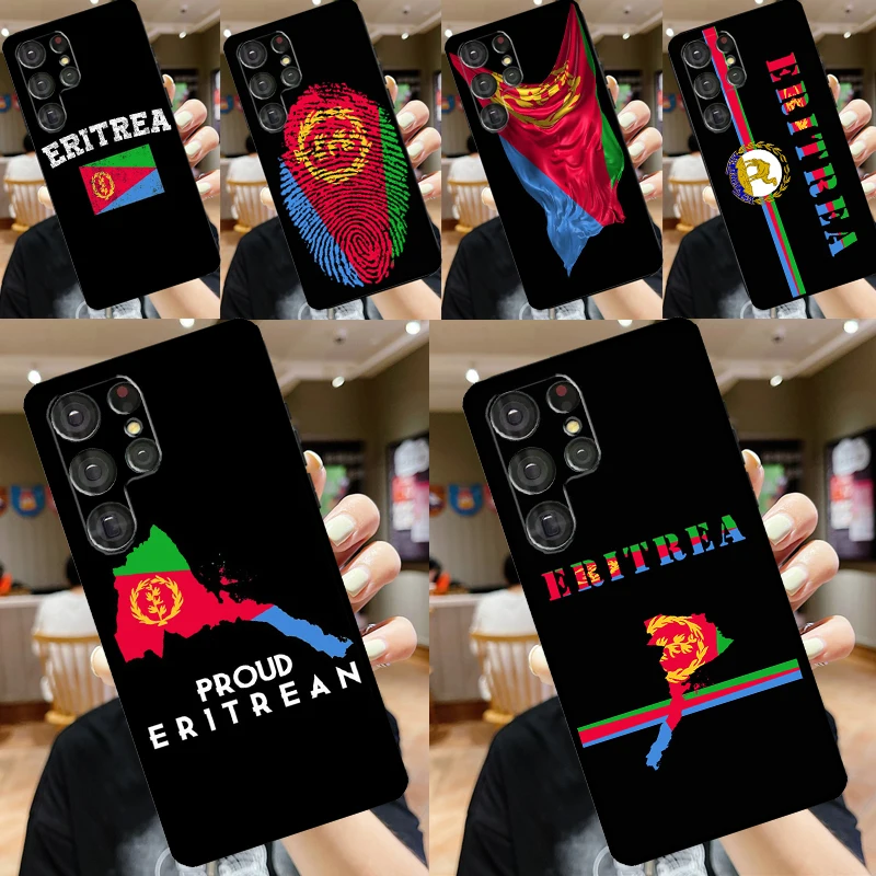 Eritrea Flag Case For Samsung Galaxy S24 S23 S22 Ultra S8 S9 S10 Plus Note 10 20 Ultra S20 S21 FE Cover