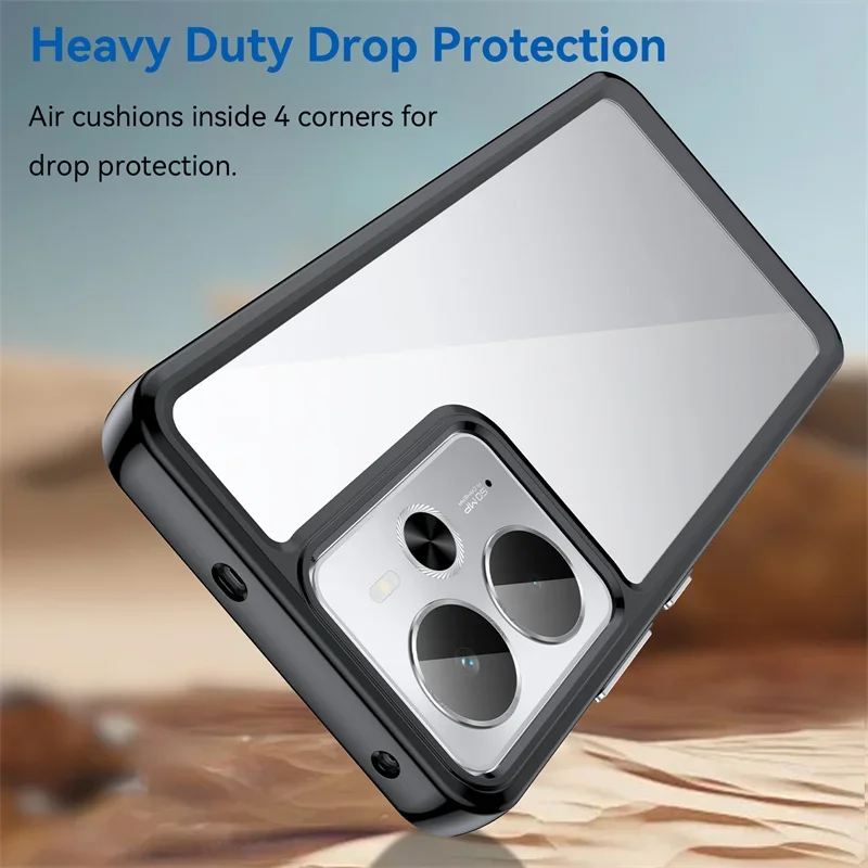 حافظة شفافة ملونة من البولي يوريثان الحراري لهاتف Realme 14 5G Realme 14T 5G غطاء حماية شفاف Fundas Coque Capa