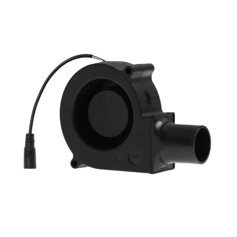 75x30mm Centrifugal Blower Cooling Fan BBQ Fan 12V Electric Fan Air Cooling for Outdoor Camping Cooking Portable Y4QC