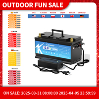 12V 100Ah LiFePO4 Lithium Iron Phosphate Battery Upgraded BMS 6000 Cycles For RV Campers Golf Cart Off-Road Off-Grid Solar Wind