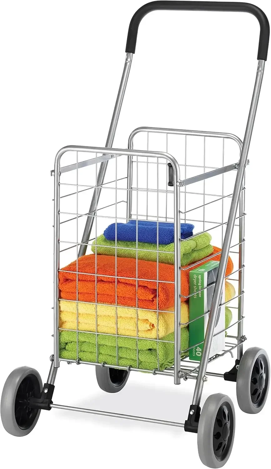 Utility Shopping Cart-Durable Folding Design for Easy Storage
