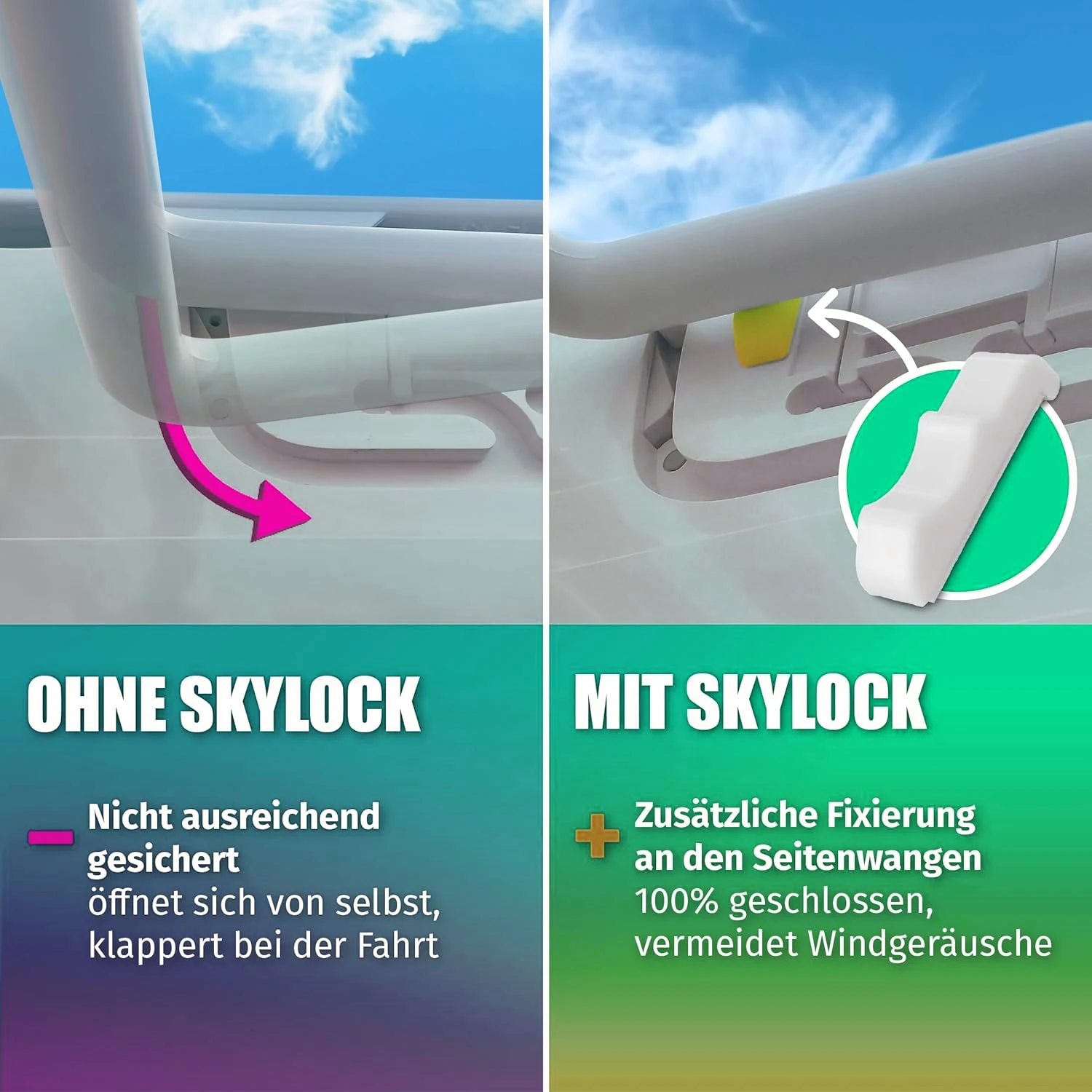 2 قطعة لنافذة السقف المحلي قفل إضافي Rv سقف فتحة قفل نافذة التخييم قفل Camperpart الملحقات