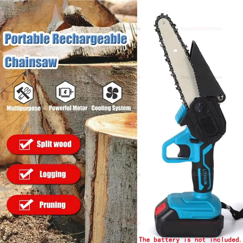 منشار كهربائي لاسلكي 6 بوصة يعمل بالبطارية أداة تسجيل الحديقة لقطع الخشب لا يتضمن البطارية #5