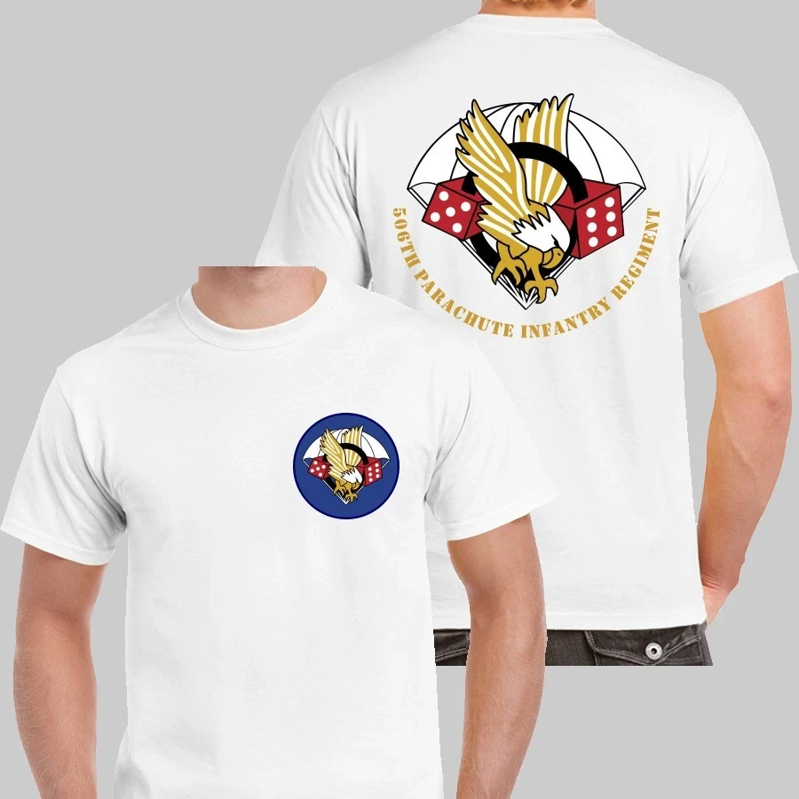 WW2 US 506th Parachute Infantry Regiment Historical Retro Style T-shirt