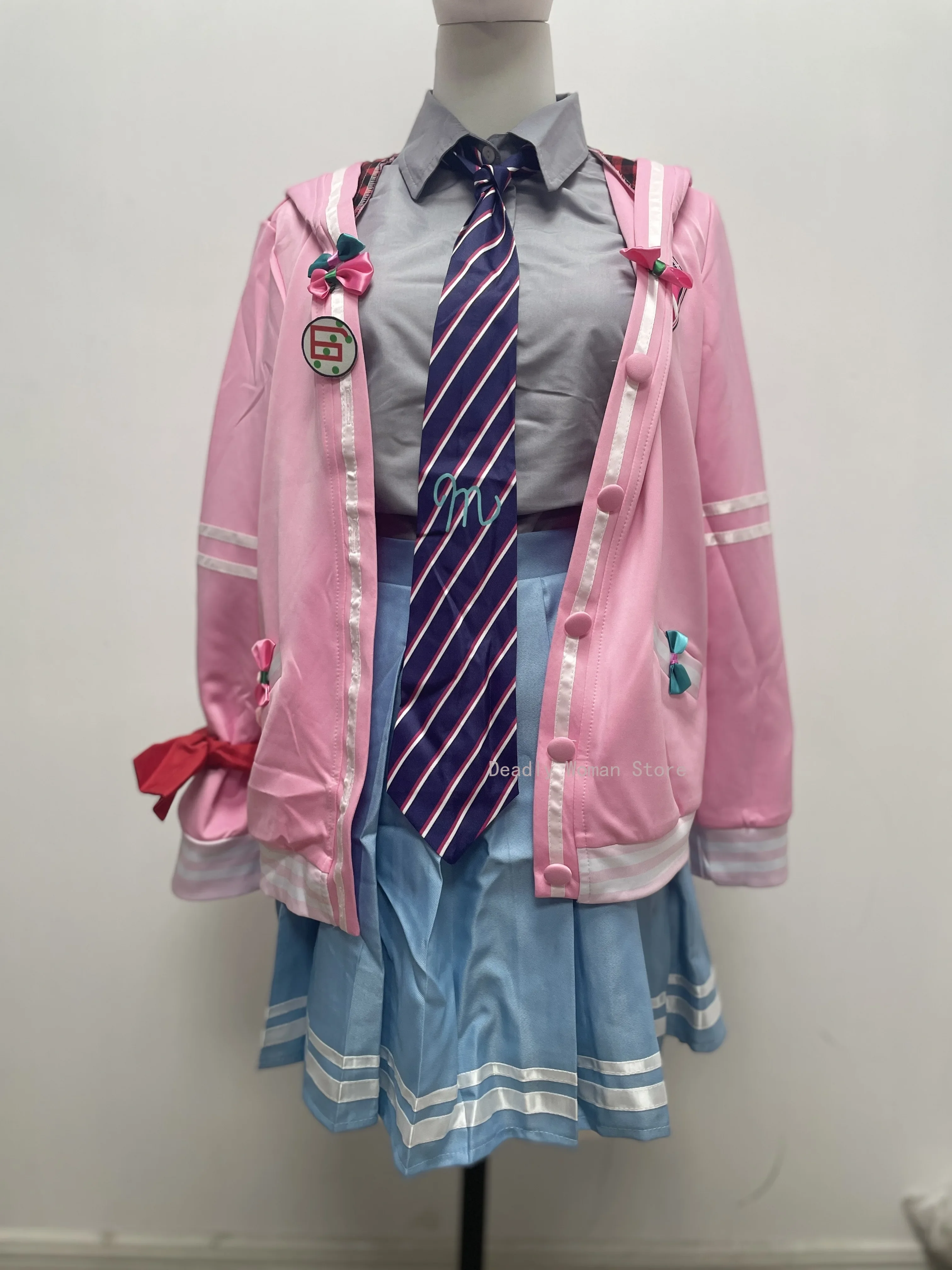 2025 Japanese Midi Dress Women's Halloween New Year's Party Set NewMiku Diva Project Cosplay Costume dsjuoi3