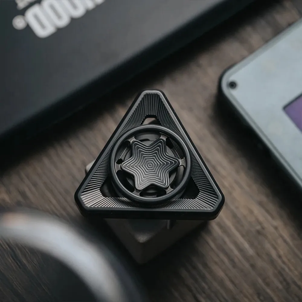 WMEDC SHERIFF Fidget Spinner Stress Relief Toy Gyro Office Desk Accessories Handling Feel Fidget Toys Adults Metal