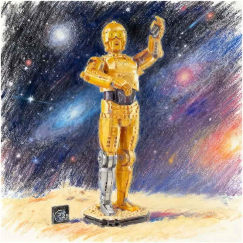 

1138 шт., горячая игрушка UCS Star Battle Spsce Union, кукла-робот C-3PO, модель строительного блока, модель игрушки, подарок на день рождения, Рождество