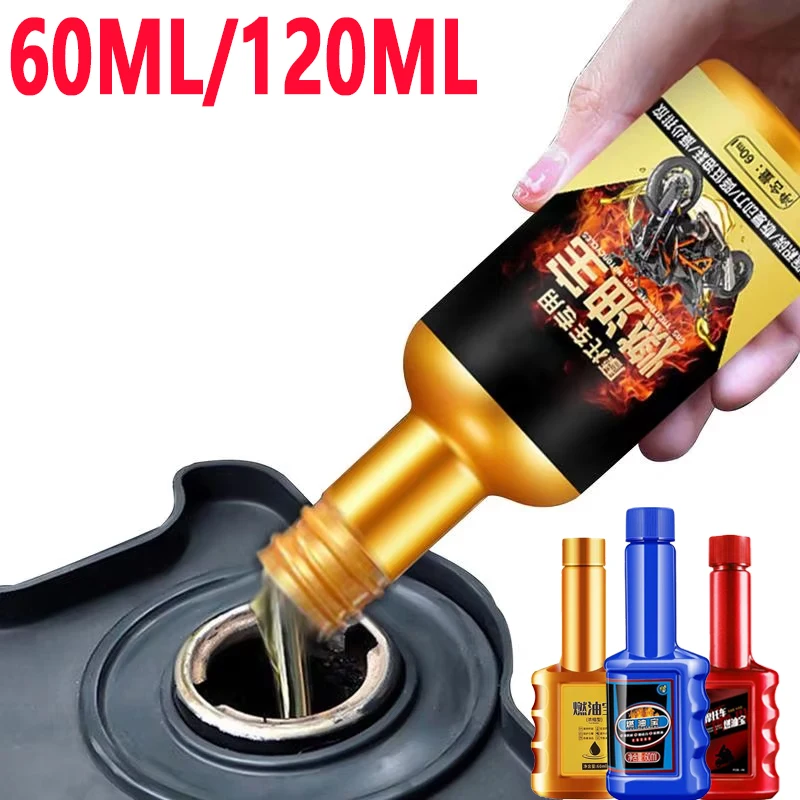 

60ml/120ml Motorcycle Engine Oil Additive Motorcycle Engine Carbon Cleaner Petrol Saving Treasure Carbon Remover Agent Engine