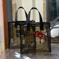 Sanrio Hello Kitty Tote Case borsa cosmetica borsa da toilette di grande capacità borsa da viaggio portatile per ragazze borsa da lavaggio impermeabile regali