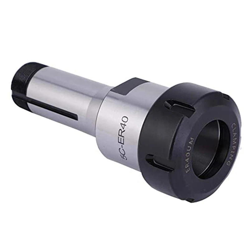 Collet Chuck Holder, 5C-ER40 CNC Milling Cutter Holder Milling Lathe Tool Router Collet Extension Machine Extension Rod