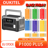 OUKITEL P1000 PLUS Portable Power Station, 1800W 1024Wh Solar Generator with LiFePO4 Battery, Fast Charging, Smart App Control