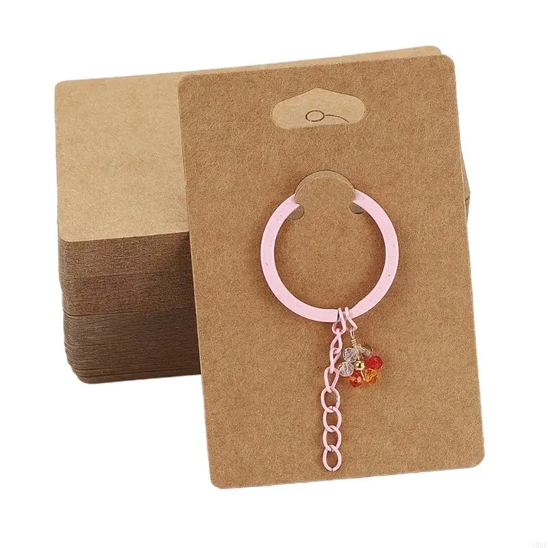 Y55F 50Pieces Keychain Card Card
